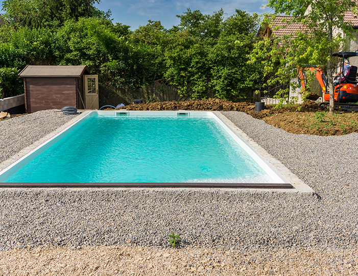 Aménagement d'une piscine extérieure
