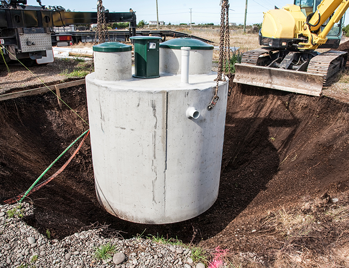 Installation de l'assainissement