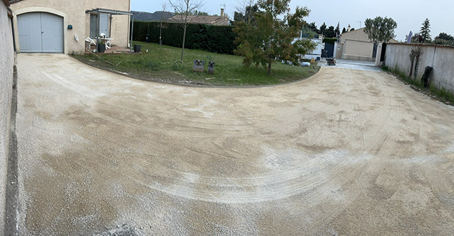 Aménagement chemin entrée